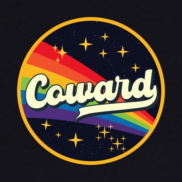 Coward // Rainbow In Space Vintage Style by LMW Art